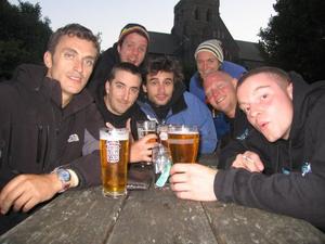 A well earned pint for Team Tudeski