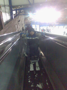 On the travelator